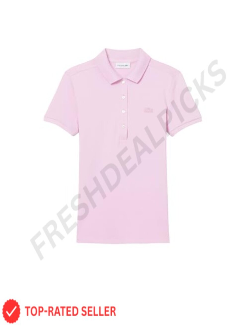 Slim Fit Stretch Pique Polo Shirt Short Sleeve Collared Button